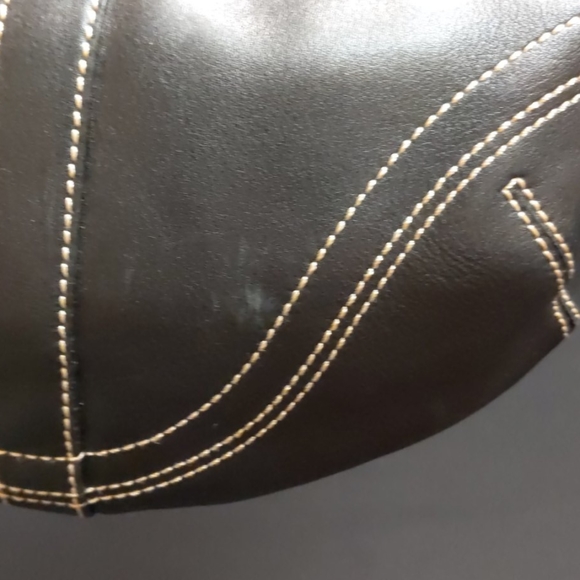 Coach black leather zipper mini hobo - Picture 5 of 6